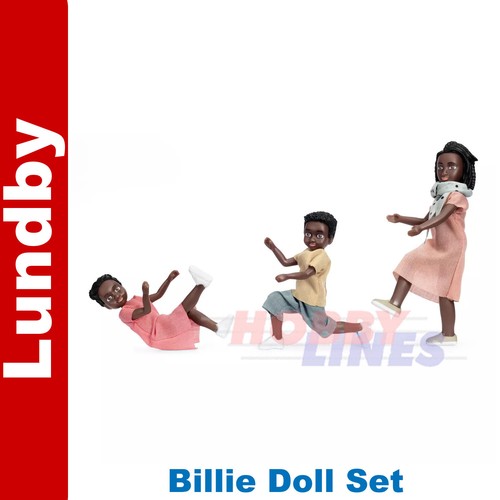 Lundby BILLIE DOLL FAMILY SET Doll's House 1:18 jointed Sweden 60-8077-00 - Picture 3 of 7