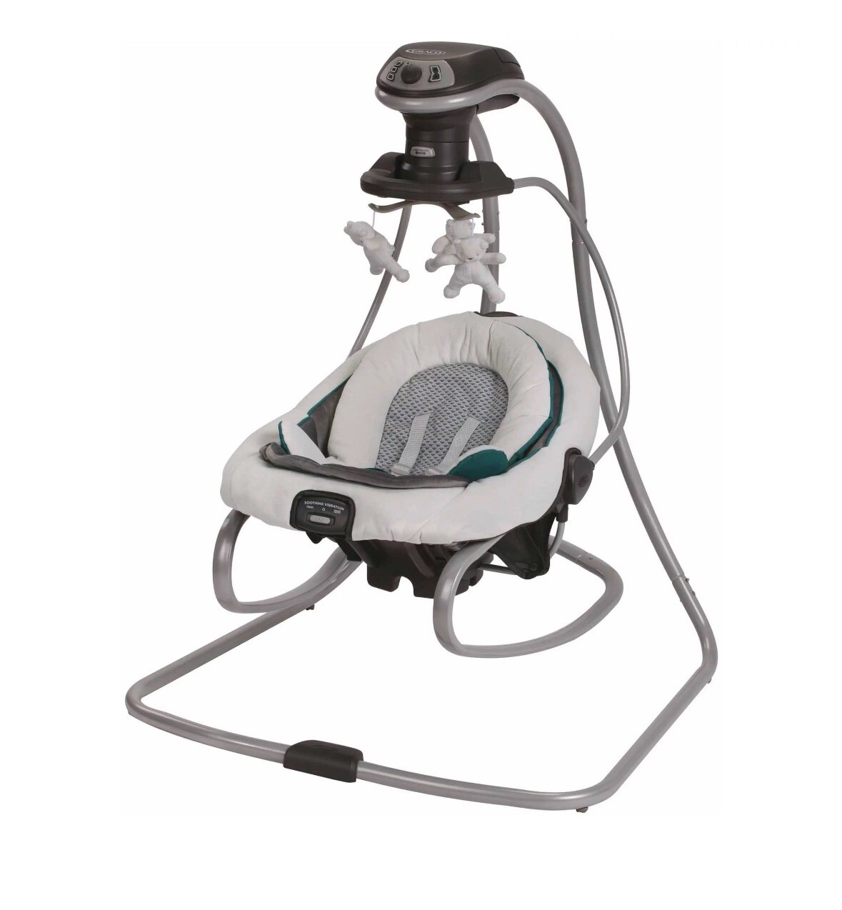 Graco DuetSoothe Baby Swing and Rocker, Sapphire Blue