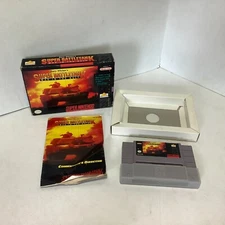 Garry Kitchen's Super Battletank War in the Gulf Super Nintendo Game Manual Box
