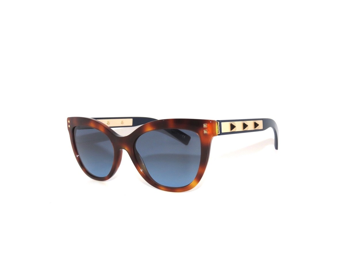 Valentino 4049 50118F Havana Blue VA4049 Sunglasses | eBay