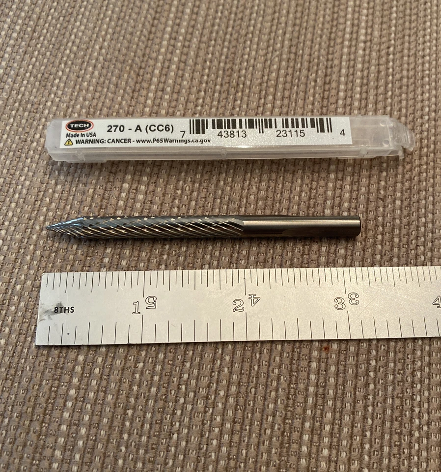 🔥 1/4" Carbide Cutter Reamer tire puncture Flat repairs CC6 6mm Blackjack 270🚗 - Image 2 of 2