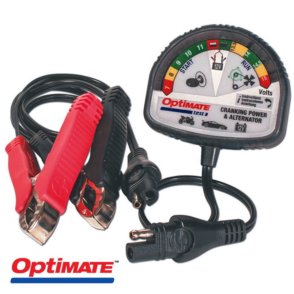 NEW TecMate OptiMate Cranking and Alternator 12V Charging System Tester TS-121