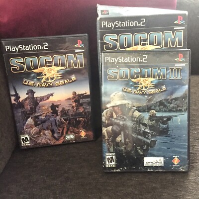 PS2: Socom 1 AND Socom II US Navy Seals,, Complete, TESTED | eBay