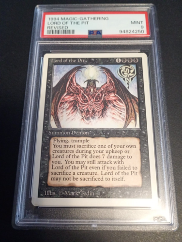 1994 Magic: The Gathering - Revised(3rd) - LORD OF THE PIT - Vintage Rare MINT 9