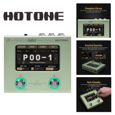 Hotone Ampero Mini MP-50 Gitarre Modellierung IR Gehäuse Expression Effektgeräte