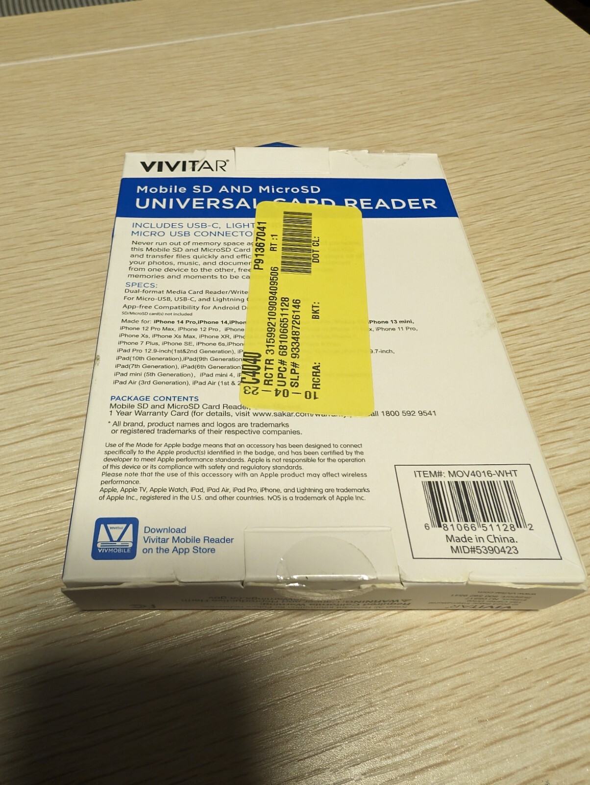 Vivitar Mobile SD and MicroSD Universal Card Reader White eBay
