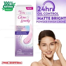 Glow & Lovely Powder Finish Creme 24H Skin Oil Control NON-OILY SILKY FINISH