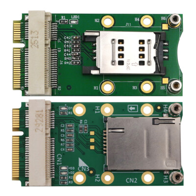 Mini PCI-E Adapter with SIM Card Slot for 3G/4G WWAN LTE WLAN CDMA GPS Card QDE