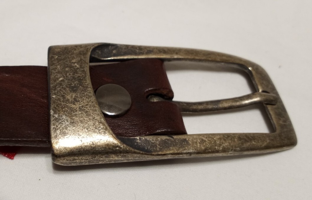 tobacco road belt company Tobacco Road Belt Company Brown Leather Belt USA 34 Brass Buckle Italy  Shovelle