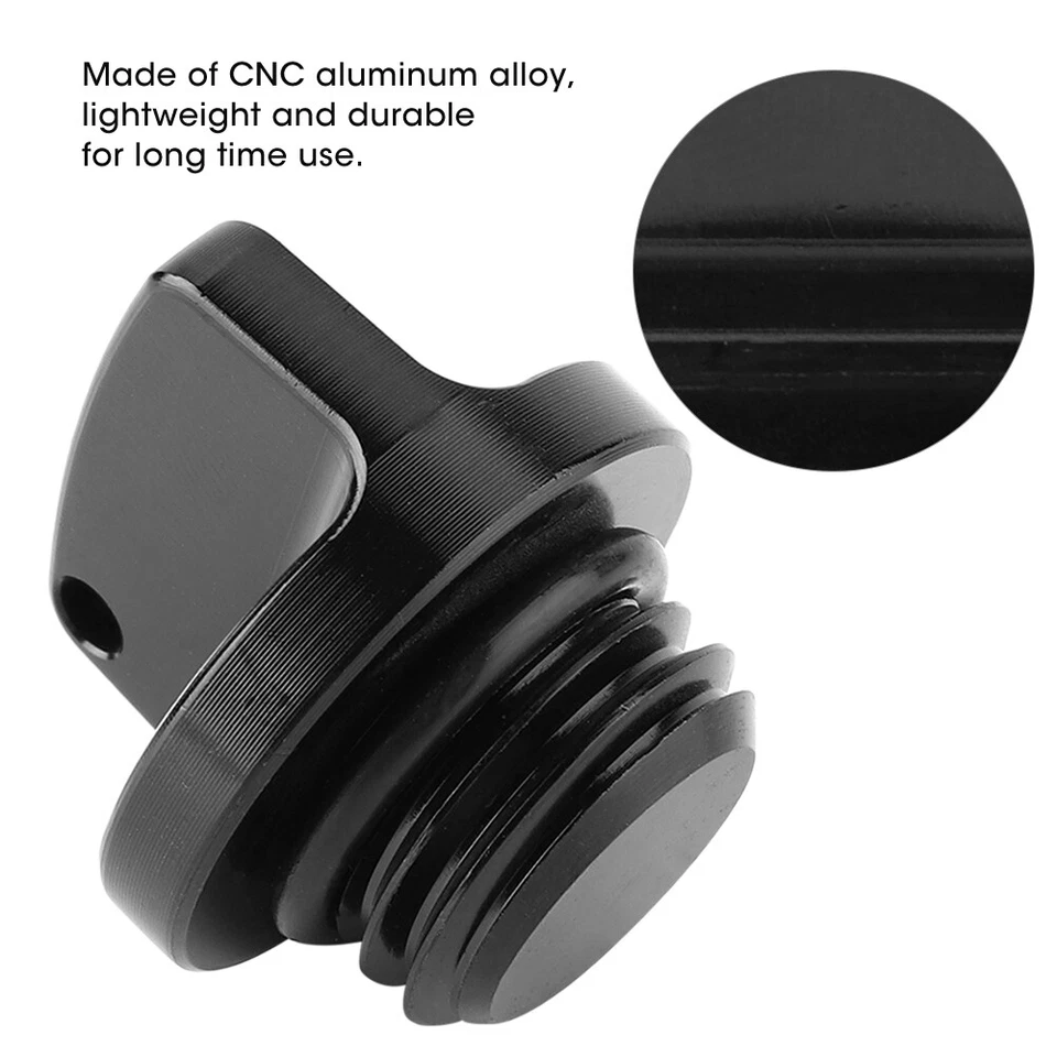 Black CNC Aluminum Oil Filler Cap Plug Cover For CRF150R CB250F - Image 2 of 4