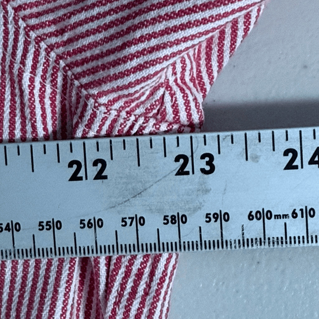 Vintage Calvin Klein Sport Denim Striped LS Shirt Mens S Red Made in USA 80s thumbnail 10