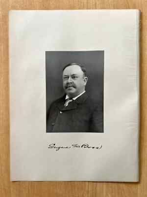 Antique Print 1903 GEN. EUGENE STOWELL BOSS Willimantic, Connecticut CT Portrait