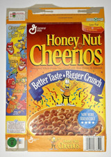 1997 Empty Honey Nut Cheerios 6.5OZ Cereal Box SKU U198/192