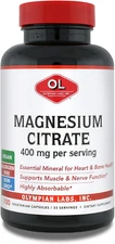 Magnesium Citrate, 400Mg 33 Servings, Support Healthy Nervous System, Muscle & B