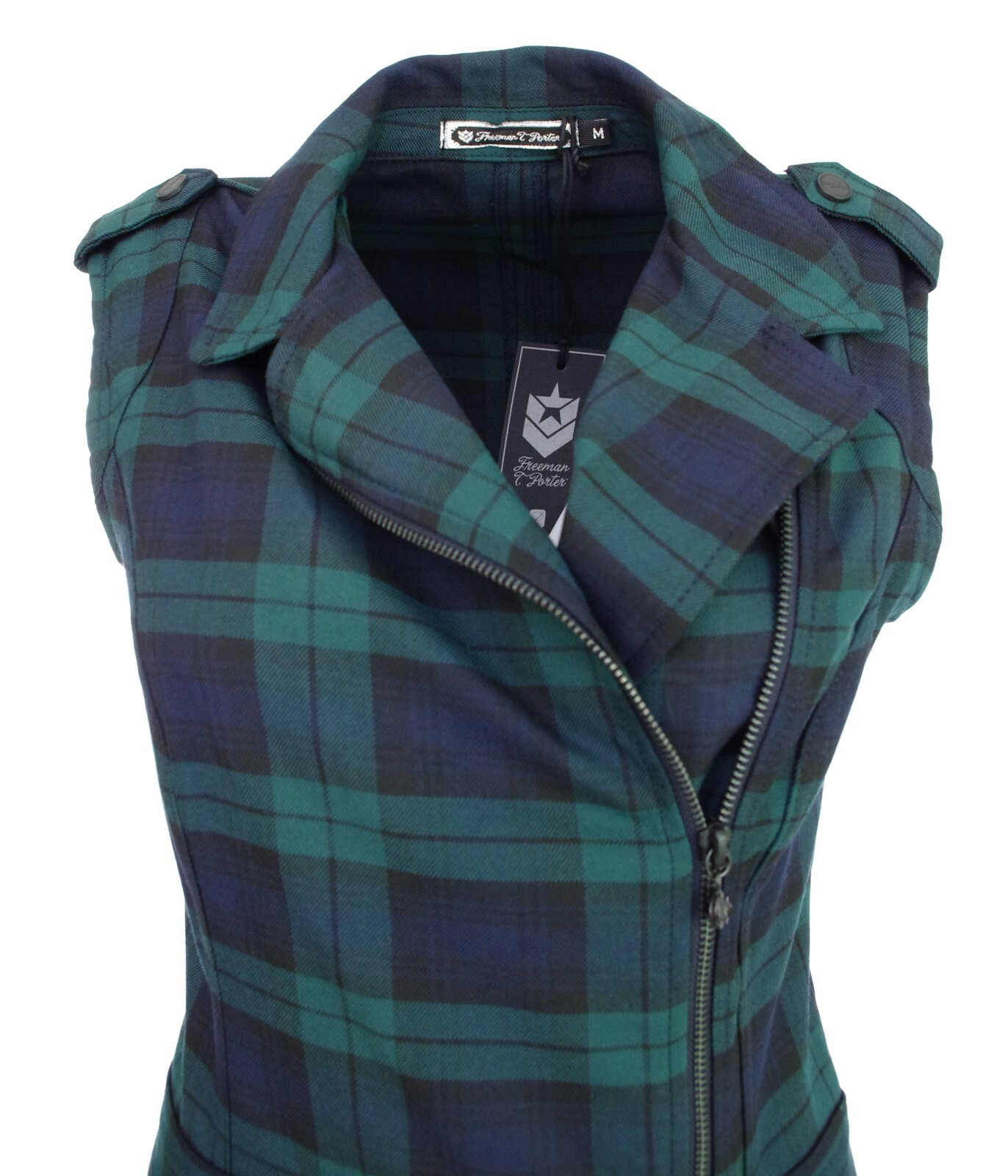 Robe Freeman T. Porter Bleu Marine En Jean - Taille S, Neuve Avec étiquettes - Style Moulant, Sans Manches