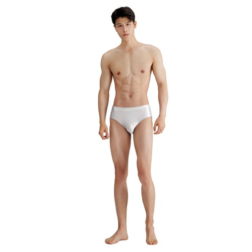 AMORESY Men Smooth Satin Underwear Quick Drying Breathable Briefs Sports Trunks - Picture 26 of 34
