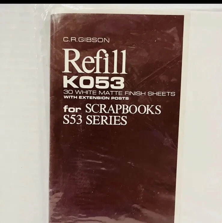 NUEVO CR Gibson K053 Scrapbook Hojas de Recarga para Serie S53 -30 Hojas Foto 2 de 2