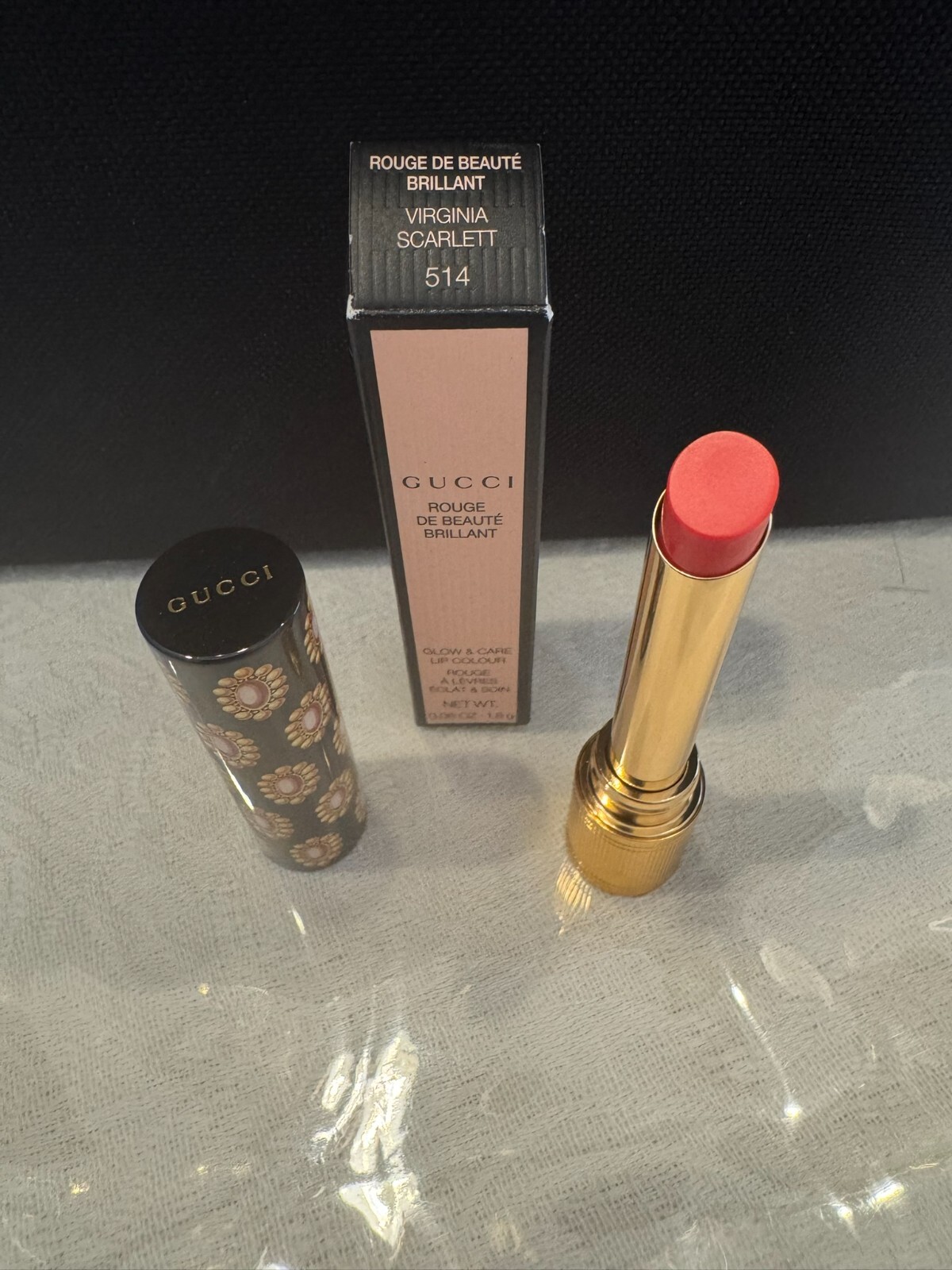 Rouge à lèvres Gucci 514 fini lumineux pour sublimer les lèvres sèches