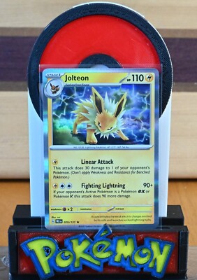 pokemon cards new braunfels Pokémon TCG: Jolteon - 029/131 - Holo Rare - Prismatic Evolutions - NM Dungeons and Dragons-themed trading card