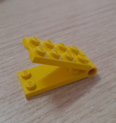 Lego 3939p91 gelb/gelb Scharnierplatte 2 x 5 komplette Montage 