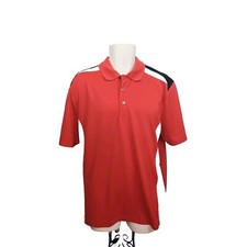 Ben Hogan Performance Red Polo Shirt-XL-Black-Gray Inserts-Wicking-Golf