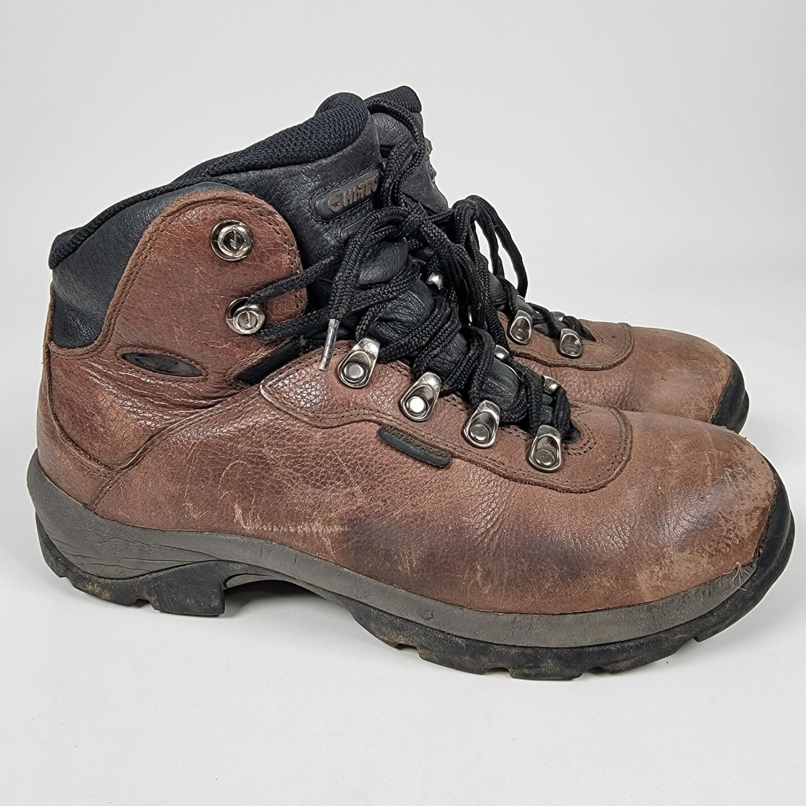 Hi-Tec Altitude II Men's Brown Leather Hiking Boots Size 8.5 US 41.5
