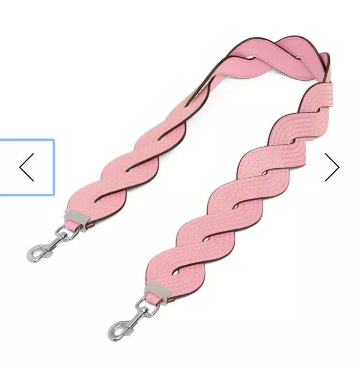 Loewe Brand NEW Twisted Wavy Shoulder Strap For Handbag Purse Pink