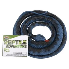 RI Novelty - Reptile Adventure Planet - RUBBER BLUE VIPER SNAKE (48 inch) - New
