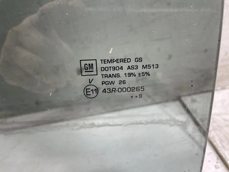 Chevrolet Traverse 2010 puerta trasera derecha del lado del pasajero ventana vidrio OEM+ Foto 3 de 4