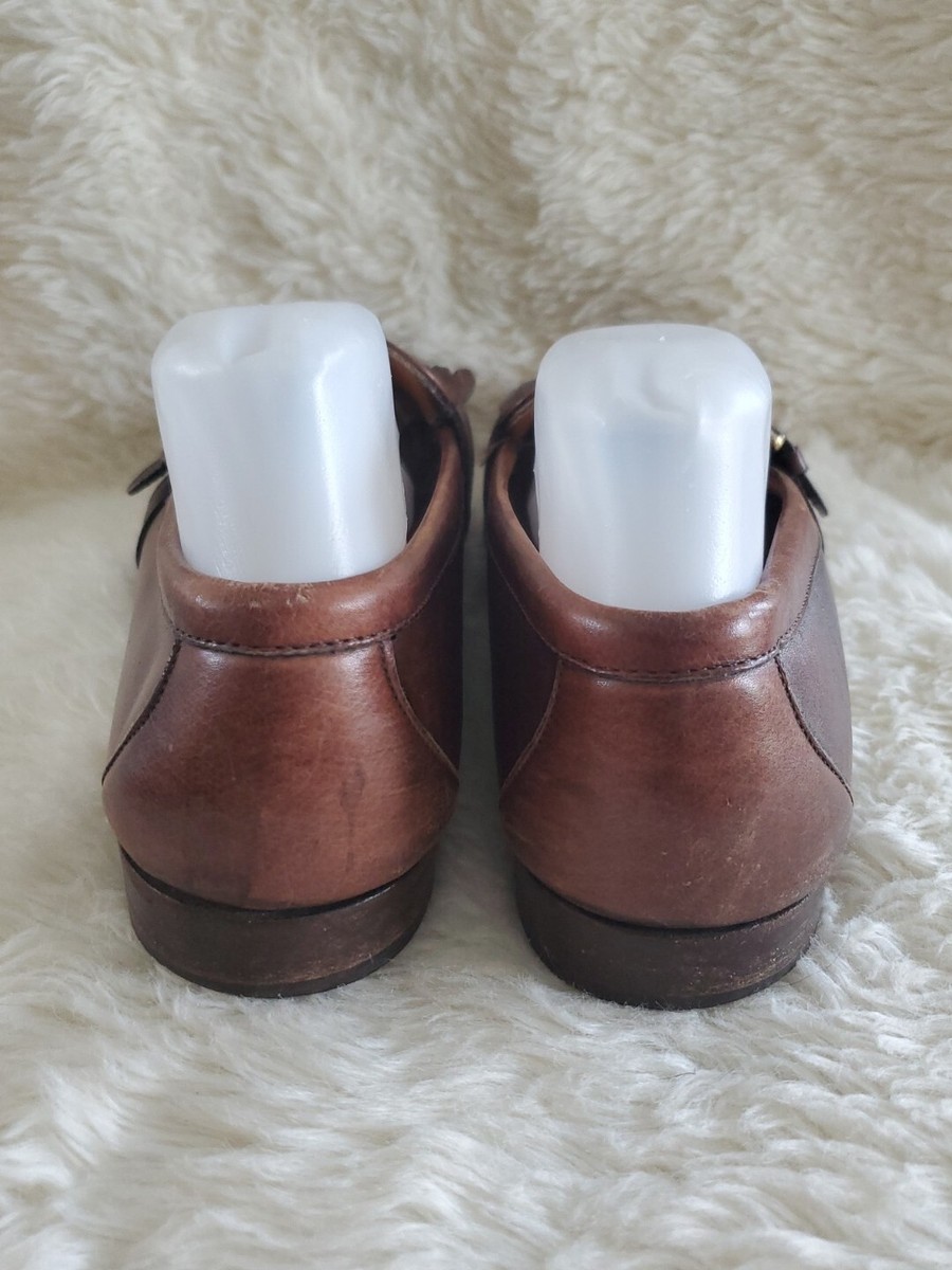 Cole Haan Mens Burgundy Leather Pinch Buckle Monk Strap  display picture 1