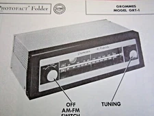 GROMMES GRT-1 TUNER RECEIVER PHOTOFACT