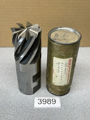 PCT 2'' x 2'' x 2'' x 5-3/4'' Cobalt RH End Mill 8 Flute Precision Cutting Tools USA
