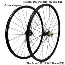 26/27.5/29 Inch Carbon Mountain Bike Wheelset 24*24mm Hookless Clincher Tubeless