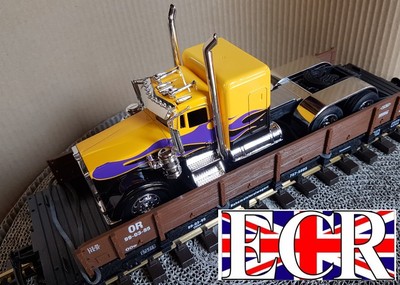 G Échelle 45mm à Plat & Classique Newray Kenworth Miniature Camion Train Chemin