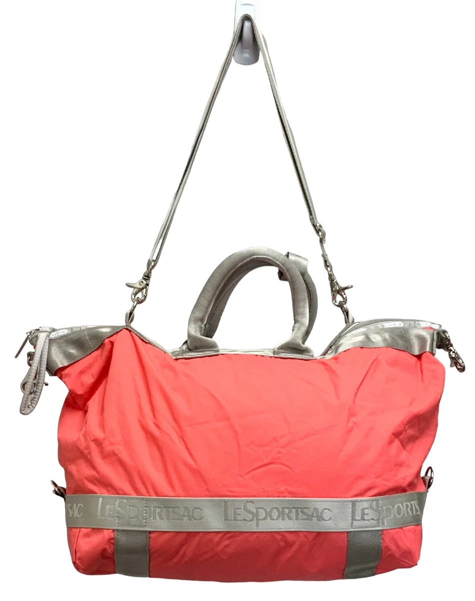 Lesportsac Medium Weekender Duffle Tote Bag Pink New W O Tags eBay