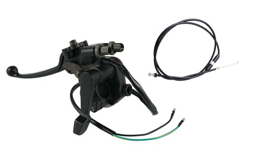 Throttle Control Integrate Brake Lever & Cable For Kawasaki KFX 50 KFX80 KFX90 - Picture 4 of 4