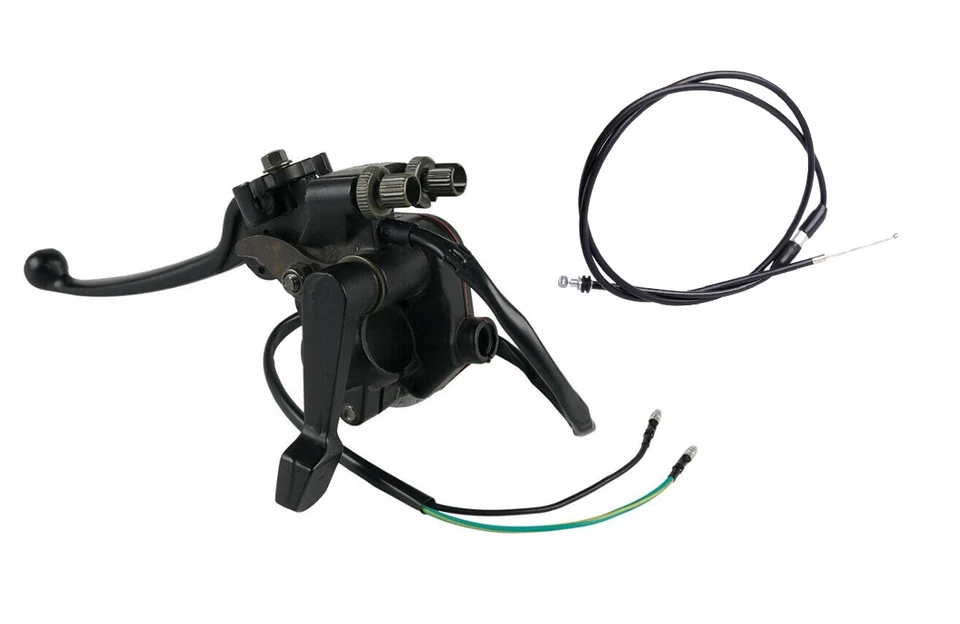 Palanca de freno integrada de control del acelerador y cable para Kawasaki KFX 50 KFX80 KFX90 Foto 4 de 4