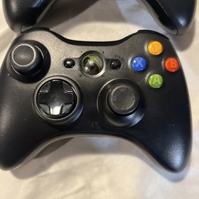 Microsoft Xbox 360 E 250GB Console  Lot: 2 OEM Controllers Wires Factory Reset