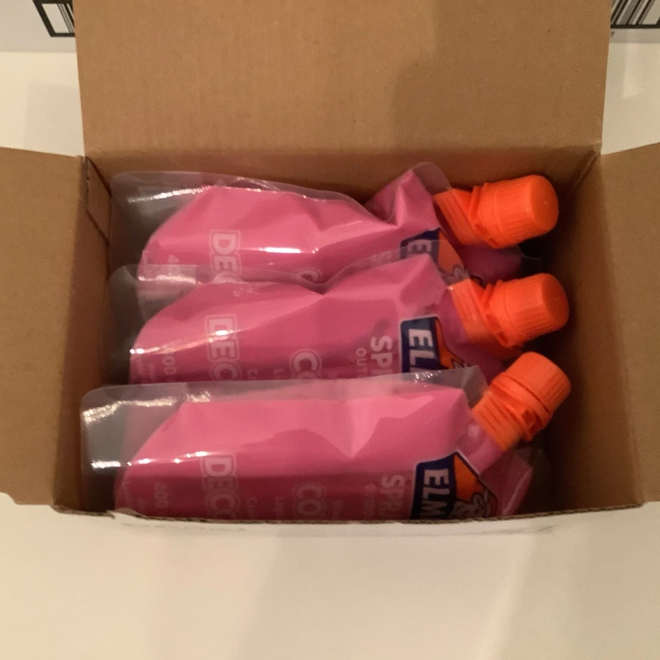 Bolsa de tiza líquida lavable para exteriores Elmer's Spray It 18 unidades rosa  Foto 3 de 4