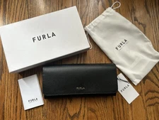 Furla Leather Wallet ⭐️ FREESHIP⭐️BRANDNEW⭐️ includes Dust Bag, Tag & Box⭐️Black