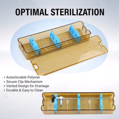 PPSU Rigid Endoscope Autoclave Case Sterilization Tray Disinfection Box S Size