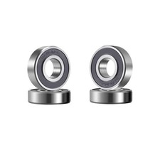 4Pcs 6203 2RS Double Rubber Sealed Steel Miniature Deep Groove Ball Bearings