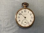 c1908 ANTIQUE WALTHAM MEN’S GOLD-FILLED 17 JEWEL POCKET WATCH , AS-IS
