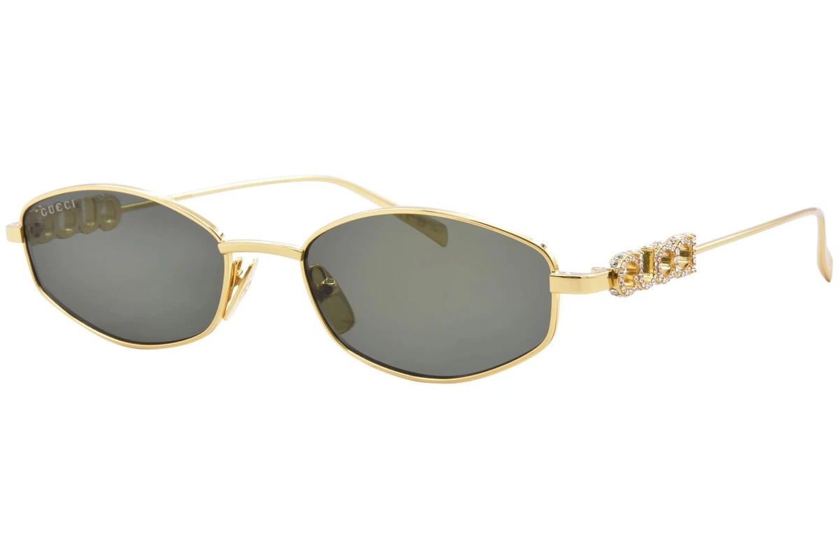 Gucci Womens Round/Oval Gold Gold Multicolor Fashion Designer Eyewear Amazon.com: Gucci Round/Oval Sunglasses Havana Gold Brown  main image 3