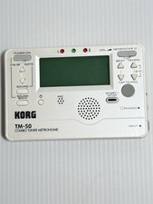 Korg TM-50 Tuner Metronome Combo - White Tested Working