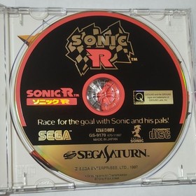 Sonic R Sega Saturn Racing Game with Spine Card and Manual used