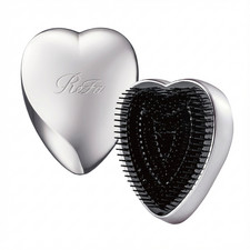 ReFa Heart Brush Mini SILVER  Soft Compact Detangler from Japan  Portable Hair