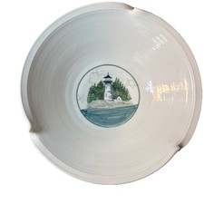 Georgetown Pottery Lighthouse MAINE Large Bow...