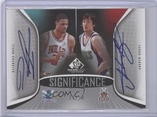 2006-07 SP Game Used Edition 11/50 Tyson Chandler Andrew Bogut #SD-CB Auto j8p