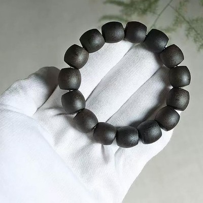 1Pc Agarwood Bracelet Beaded Old Material Beads Submerged Grade Jewelry Bracelet